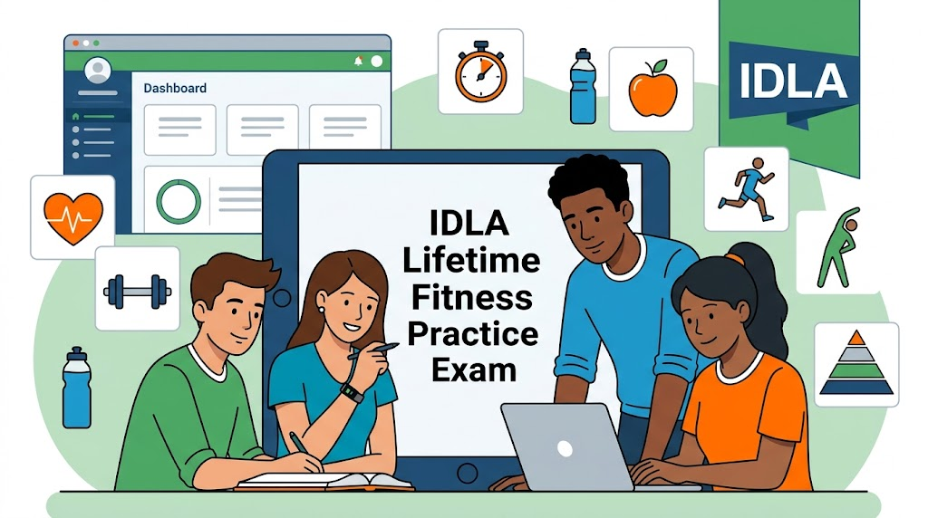 IDLA Lifetime Fitness Practice Exam Banner