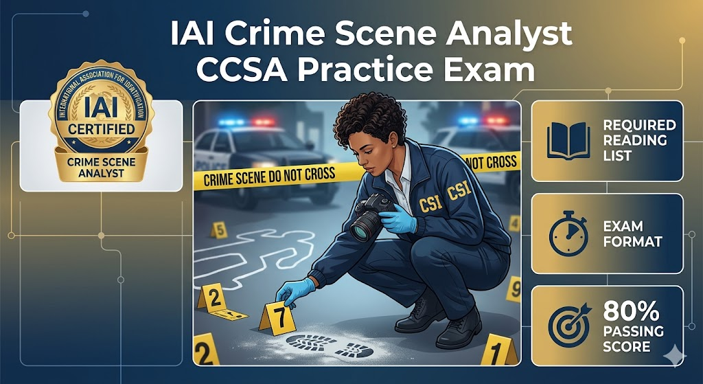 IAI Crime Scene Analyst Practice Test Banner