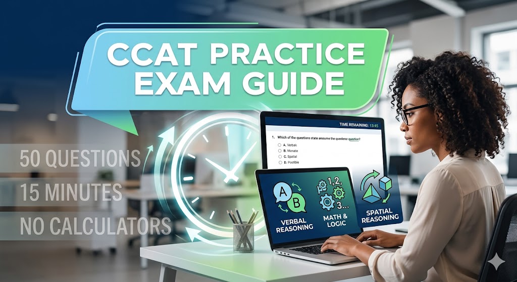 Criteria Cognitive Aptitude (CCAT) Practice Test Banner