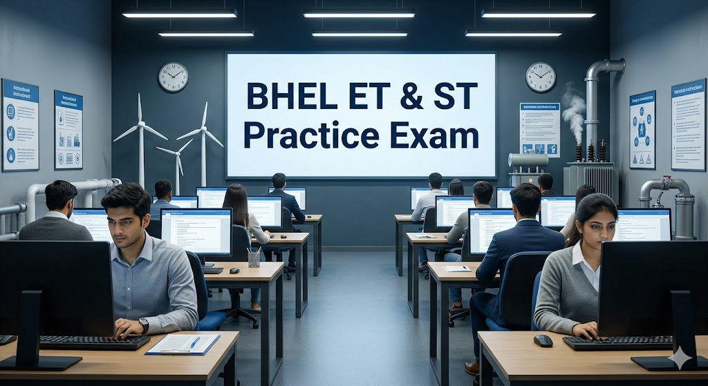BHEL Engineer and Supervisor Trainee Recruitment Practice Test Banner