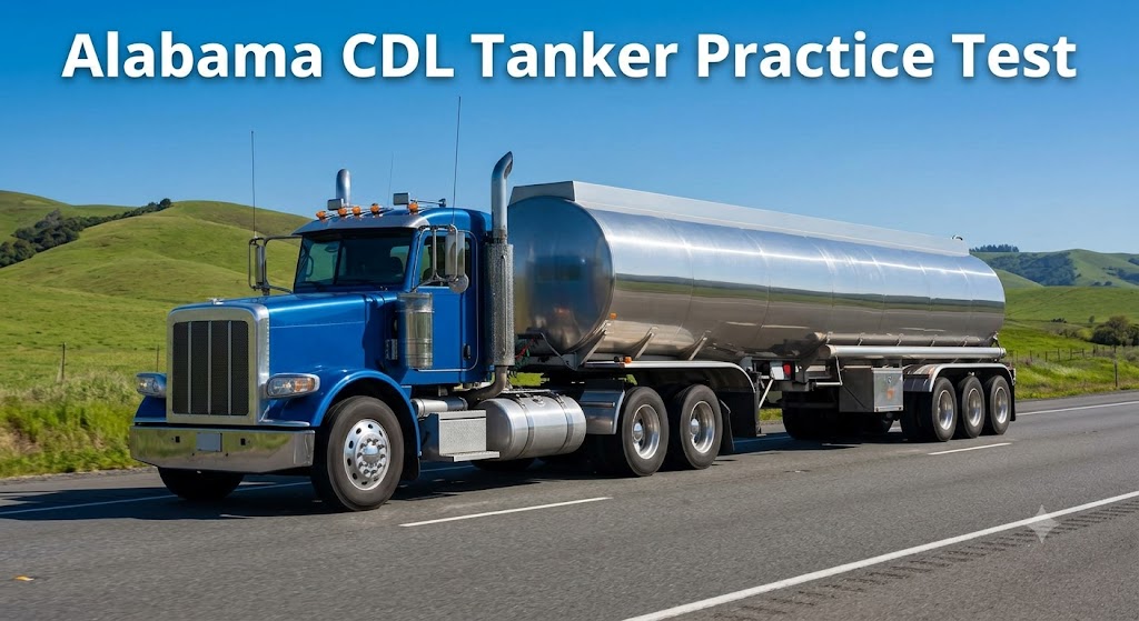 Alabama CDL Tanker Practice Test Banner