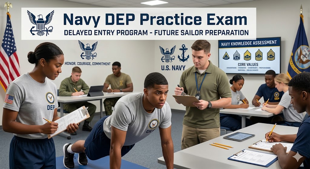 Navy Delayed Entry Program Practice Exam Banner