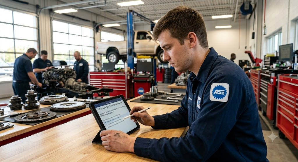 ASE Automobile and Light Truck Certification Manual Transmission (A3) Practice Test Banner