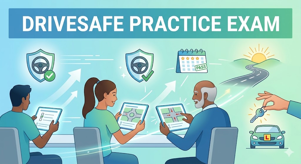 DriveSafe Practice Exam Banner