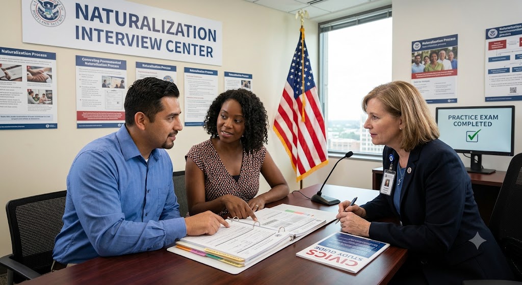 USCIS Marriage Interview for Naturalization Practice Test Banner