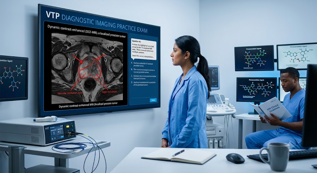 Vascular Targeted Photodynamic (VTP) Diagnostic Imaging Practice Test Banner