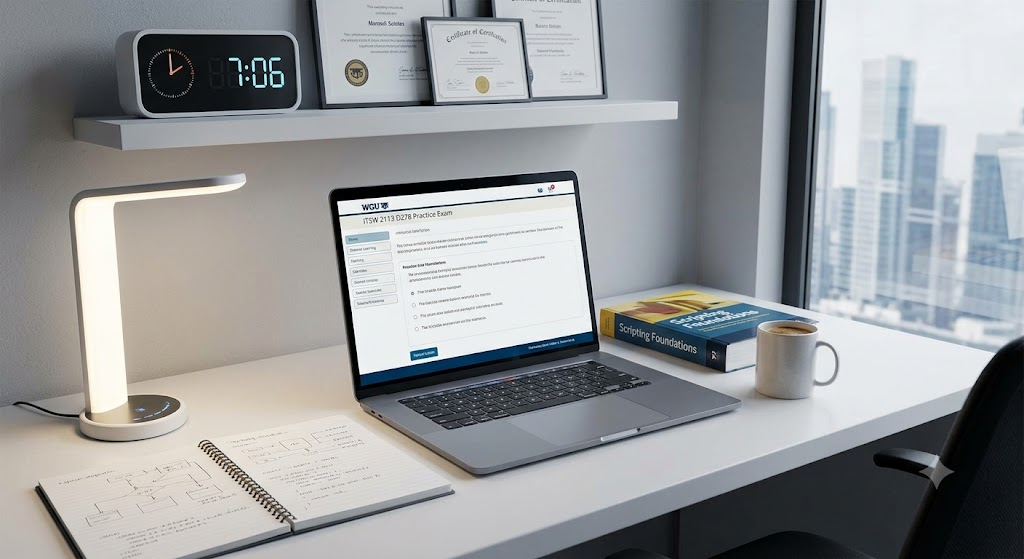 Western Governors University (WGU) ITSW 2113 D278 Scripting and Programming Foundations Practice Exam Banner