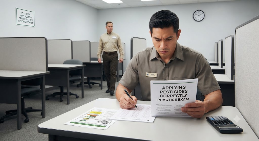 Applying Pesticides Correctly Practice Test Banner