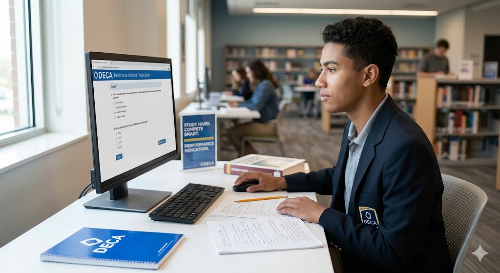 DECA Performance Indicators Practice Exam Banner