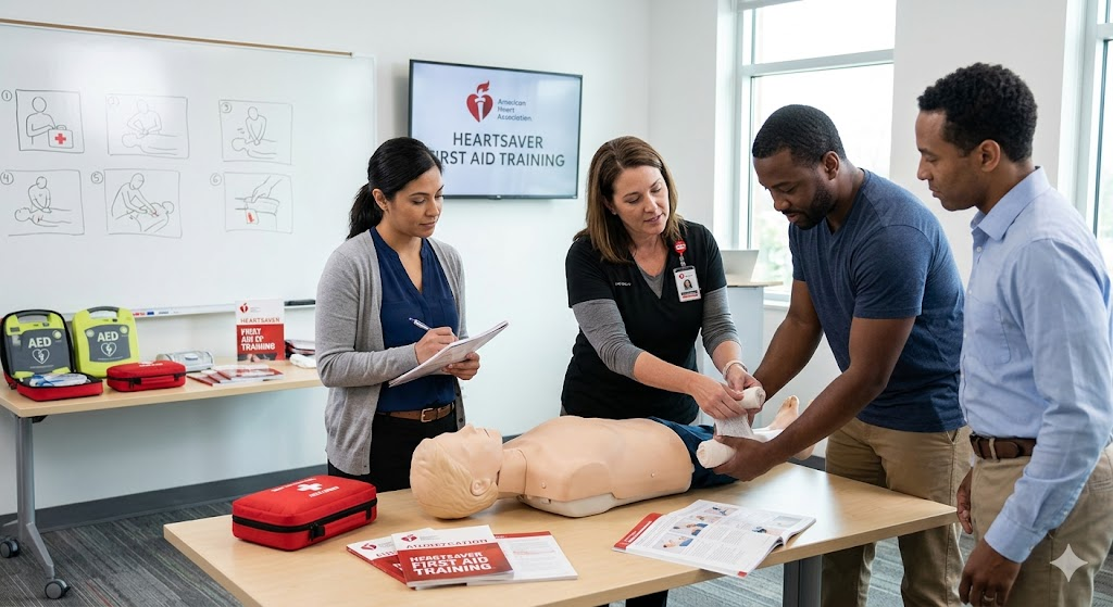 Heartsaver AHA First Aid Training Practice Test Banner