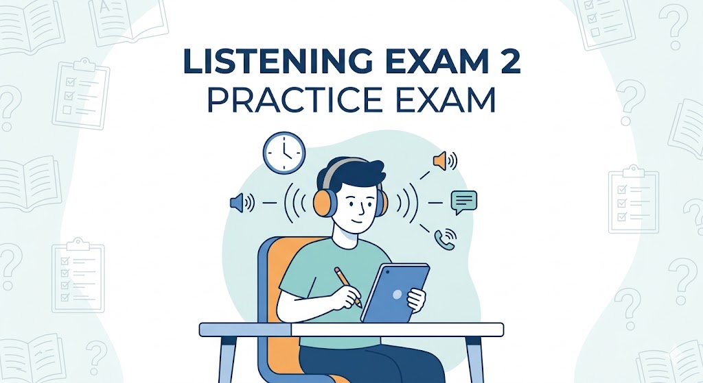 Listening Exam 2 Practice Banner