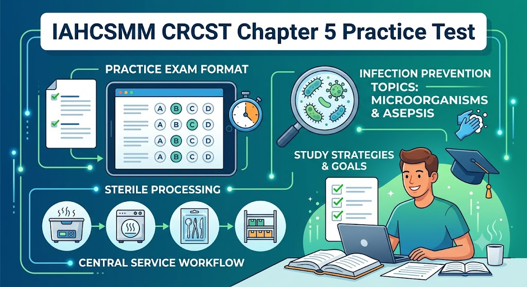 IAHCSMM CRCST Practice Test – Chapter 5 Infection Prevention Banner