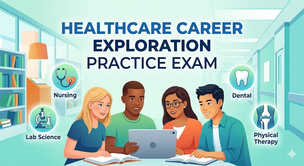 Healthcare Career Exploration Practice Test Banner