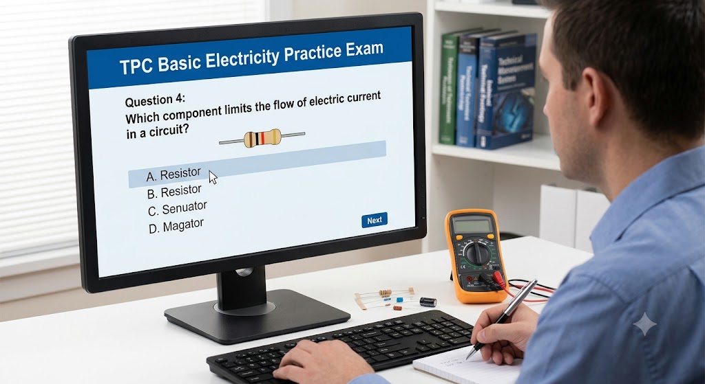 TPC Basic Electricity and Electronics Practice Test Banner