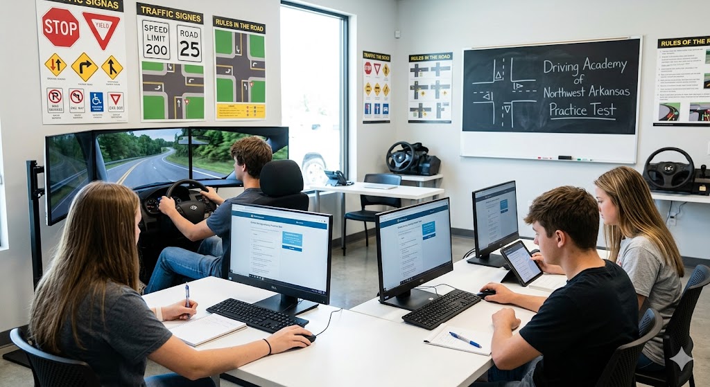 Driving Academy of Northwest Arkansas Practice Test Banner