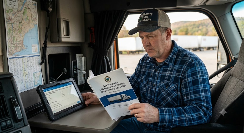 New Hampshire CDL Double/Triple Trailers Practice Test Banner