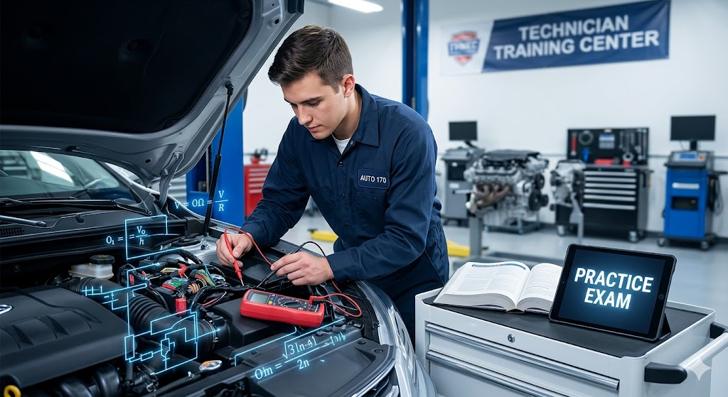 Automotive Electrical/Electronics (Auto 170) Practice Exam Banner