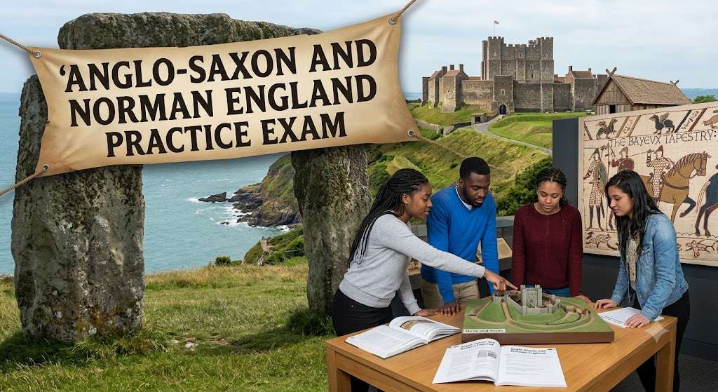 Anglo-Saxon and Norman England Practice Test Banner