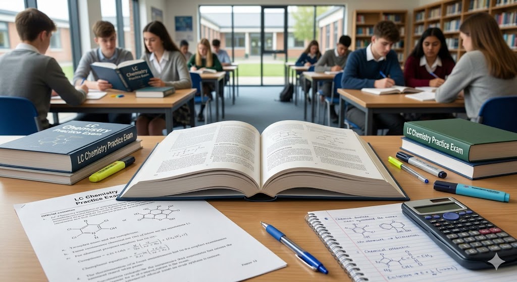 Leaving Certification (LC) Chemistry Practice Exam Banner