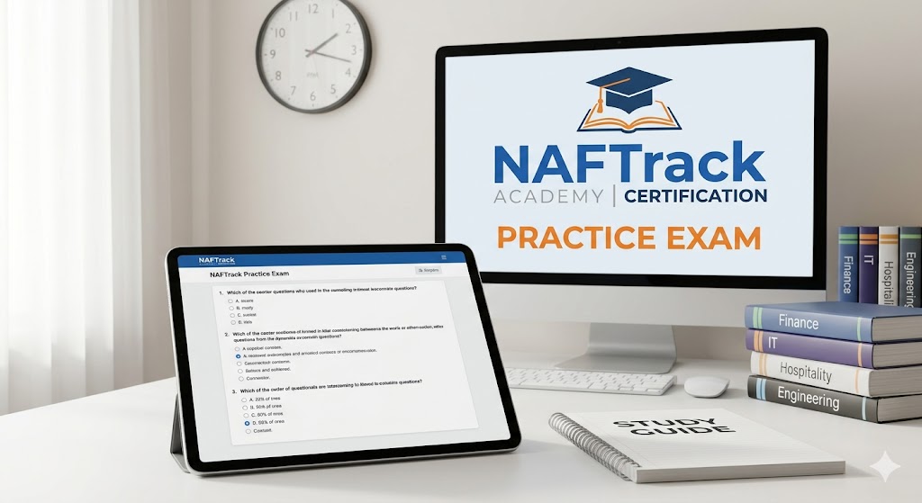 NAFTrack Certification Practice Exam Banner