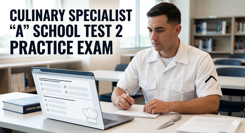 Culinary Specialist ‘A’ School Academic Test 2 Practice Banner