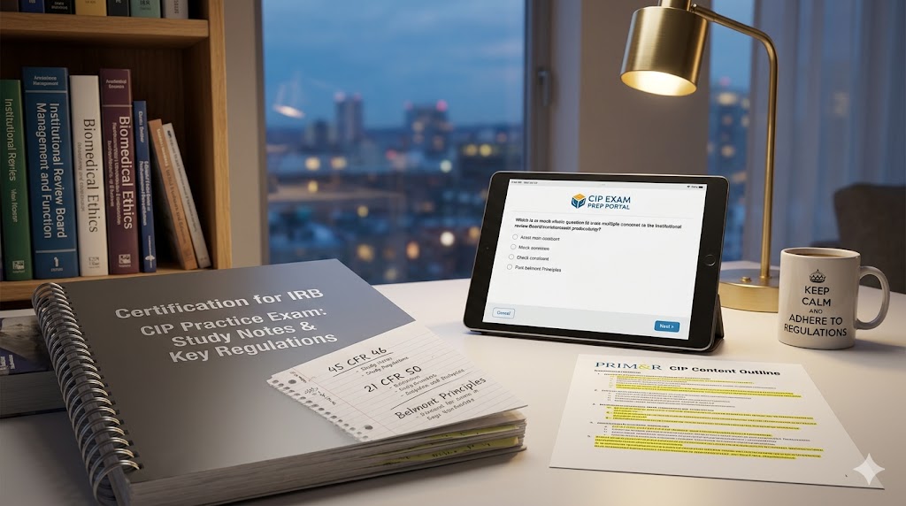Certification for IRB Professionals (CIP) Practice Exam Banner