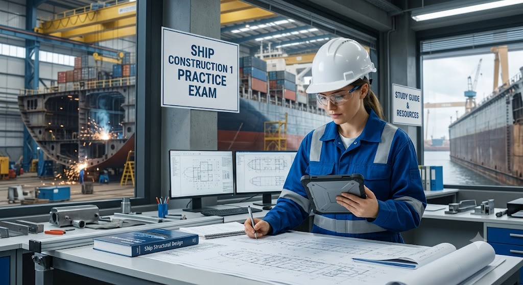 Ship Construction 1 Practice Exam Study Guide Banner