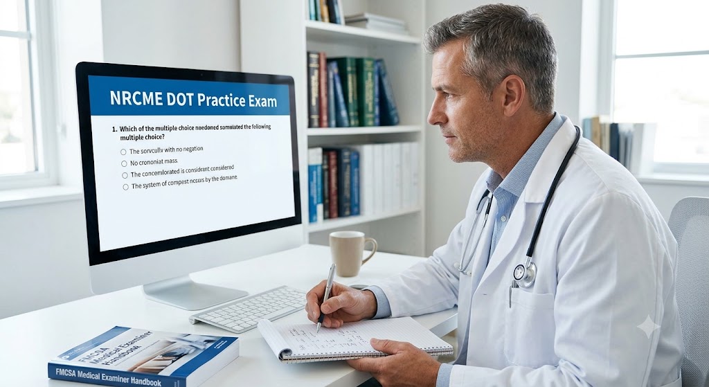 NRCME DOT Certification Practice Exam Banner