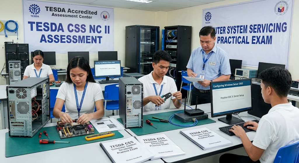 TESDA Computer System Servicing (CSS) Pre-Assessment Practice Banner