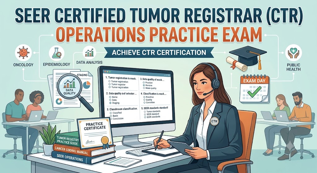 SEER Certified Tumor Registrar (CTR) Operations Practice Exam Banner