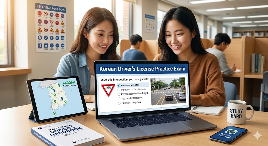 Korean Driver's License Practice Test Banner