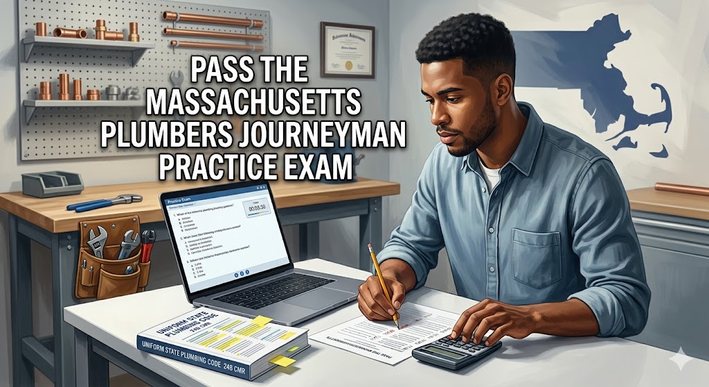 Massachusetts Plumbers Journeyman Practice Exam Banner