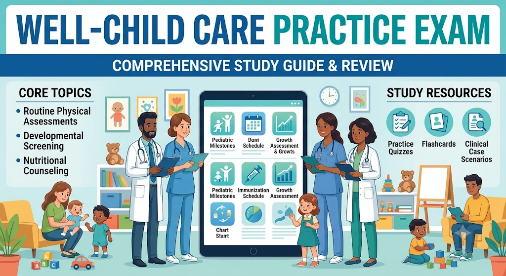 Well-Child Care Practice Exam Banner
