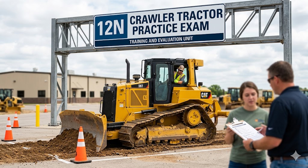 12N Crawler Tractor Practice Exam Banner