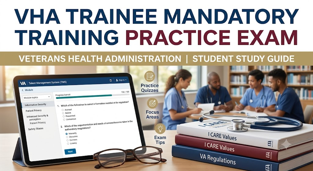 Veterans Health Administration (VHA) Mandatory Training for Trainees (MTT) Practice Test. Banner