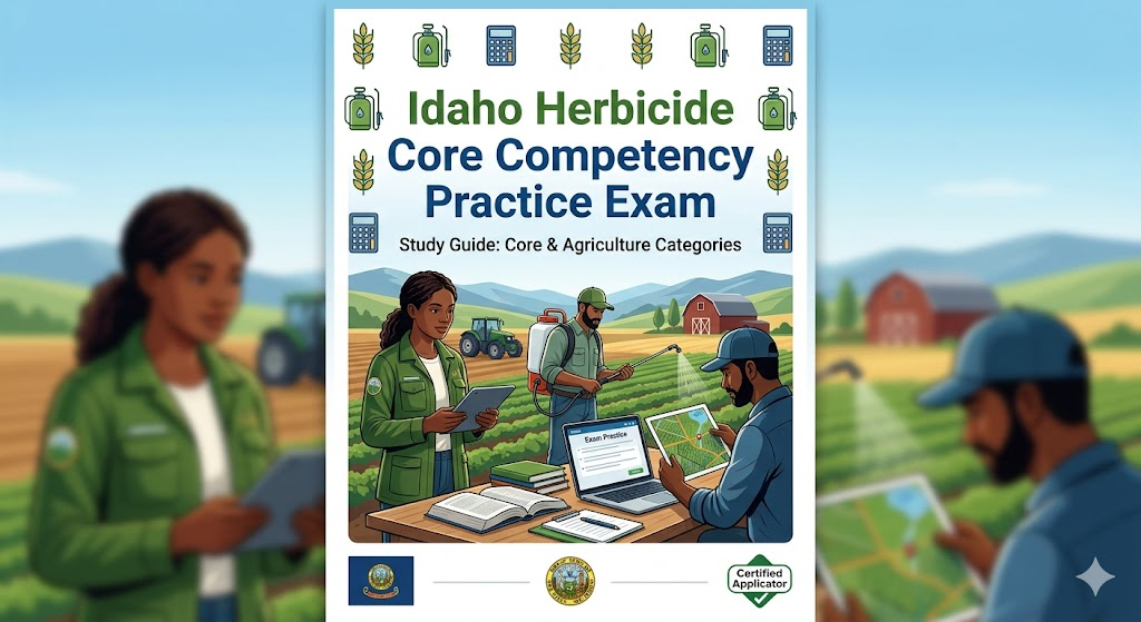 Idaho Core Competency and Agriculture Herbicide Practice Exam Banner