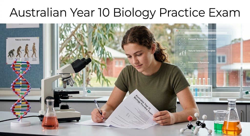 Australian Year 10 Biology Practice Test Banner