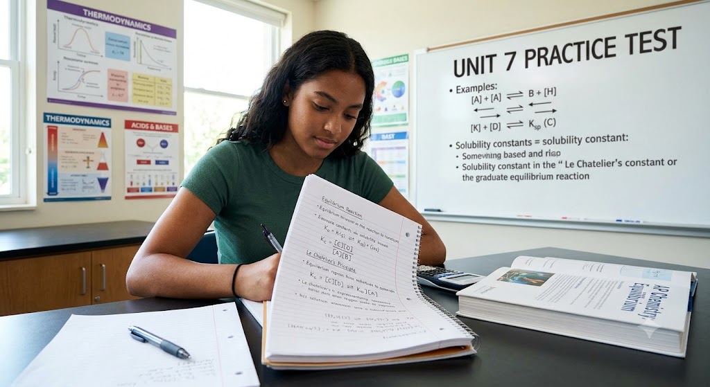 AP Chemistry Exam Unit 7 Practice Test 2026 (Equilibrium) Banner