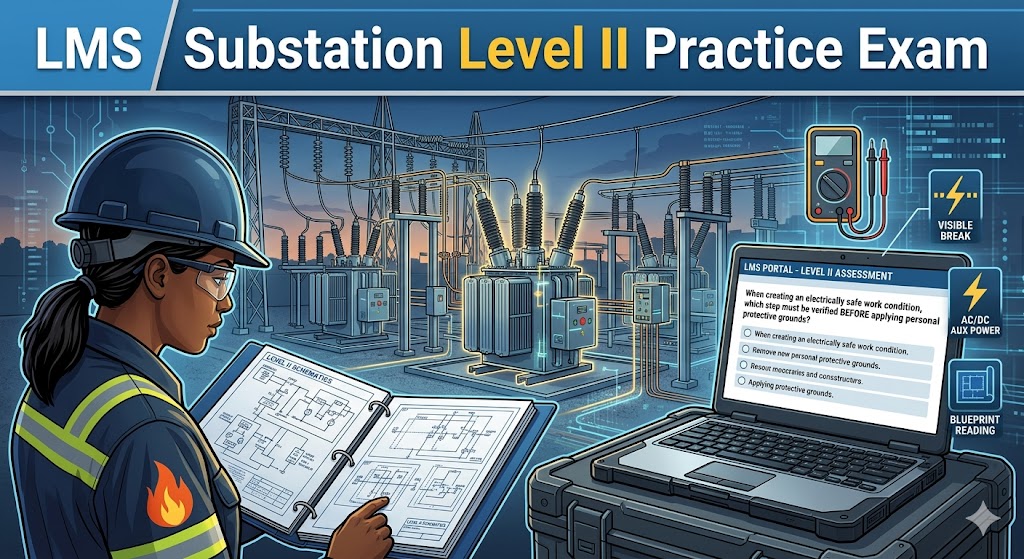 LMS Substation 1st Year, Level II Practice Test Banner