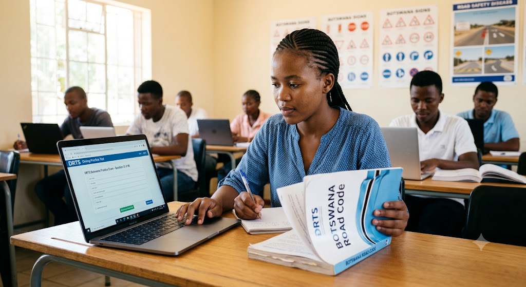 Drts Driving Practice Test & Exam Prep | Botswana Banner