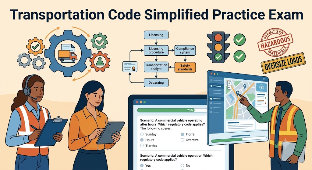 Transportation Code Simplified Practice Test Banner