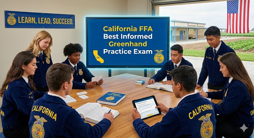 California FFA Best Informed Greenhand (BIG) Practice Test Banner