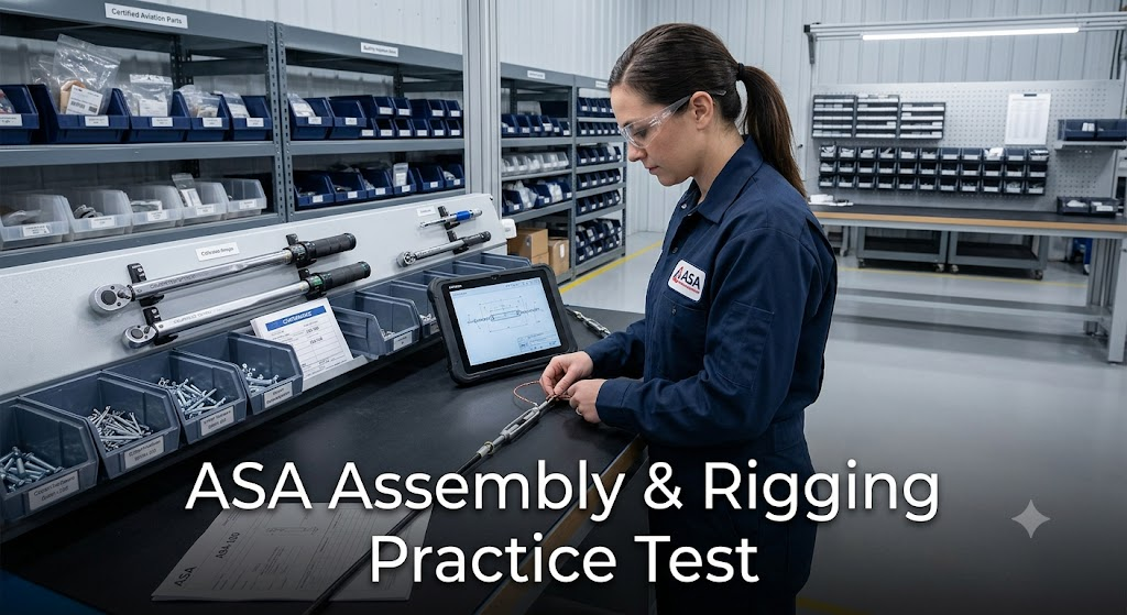 ASA Assembly & Rigging Practice Test Banner