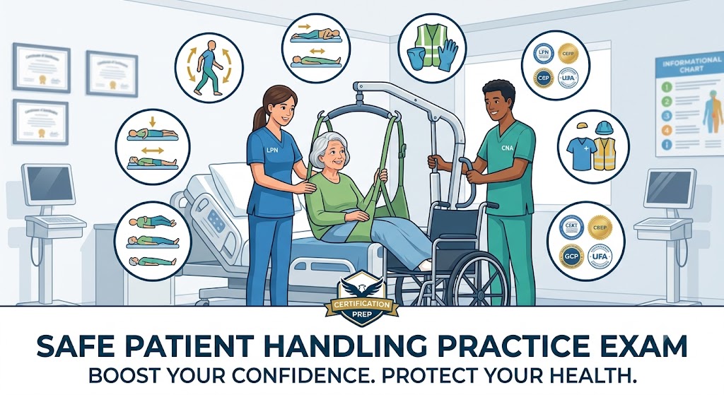 Safe Lifting, Moving, and Positioning of Patients Practice Test Banner
