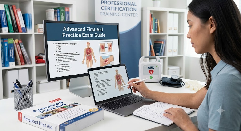 Advanced First Aid Practice Exam Banner