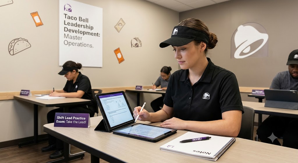 Taco Bell Shift Lead Practice Test Banner