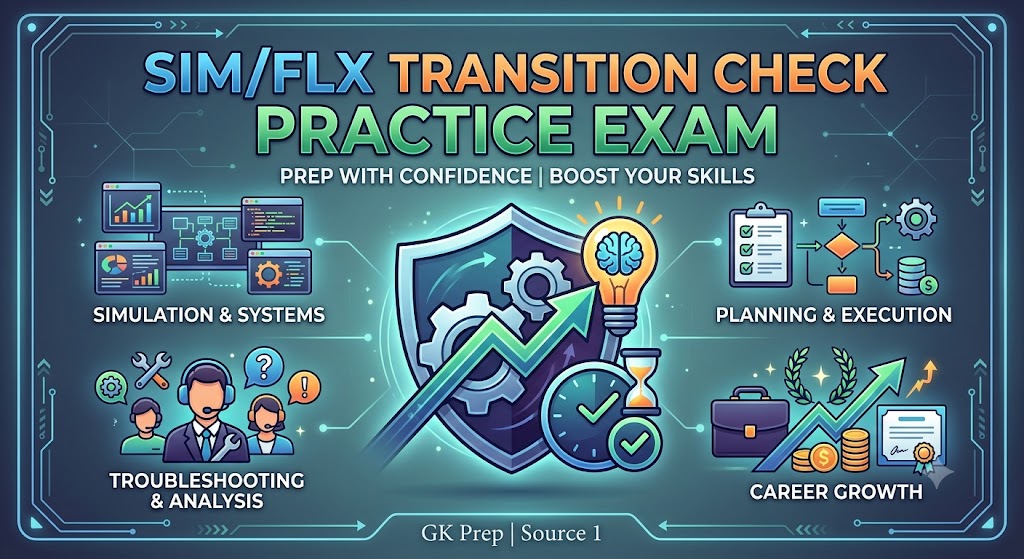 SIM/FLX Transition Check GK Prep Source 1 Practice Test Banner