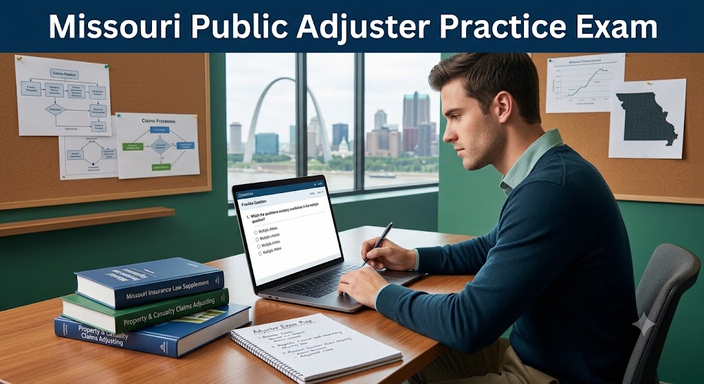 Missouri Public Adjuster/Solicitors Practice Exam Banner