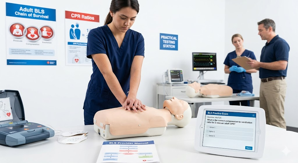 Basic Life Support (BLS) Practice Exam Banner