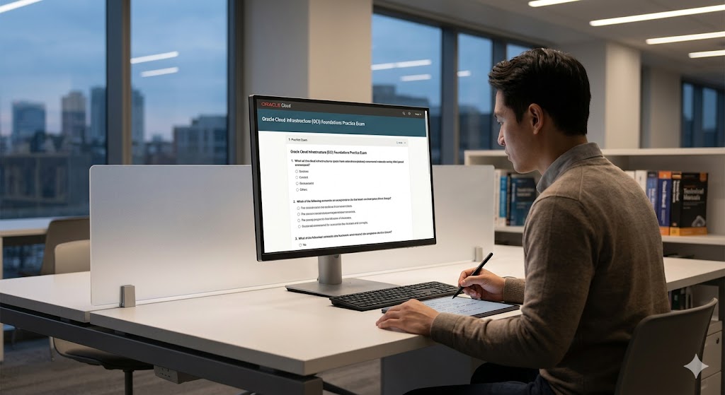 Oracle Cloud Infrastructure (OCI) Foundations Practice Exam Banner